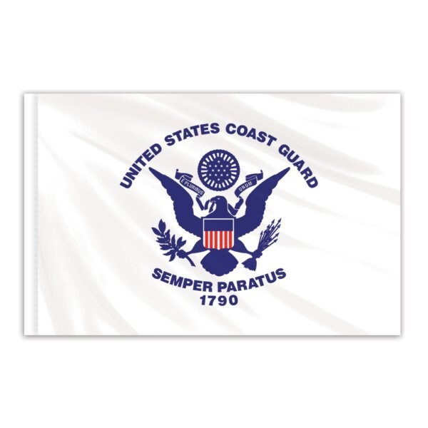 Coast Guard Indoor Nylon Flag 4'x6'